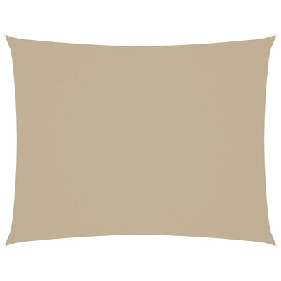 Aurinkopurje Oxford-kangas suorakaide 3x4 m beige