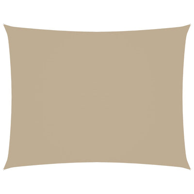 Beige aurinkopurje oxford-kangas suorakaide Larisia 3,5x4,5 m