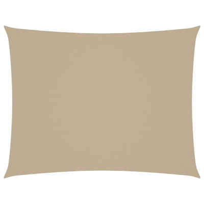 Aurinkopurje Oxford-kangas suorakaide 5x6 m beige
