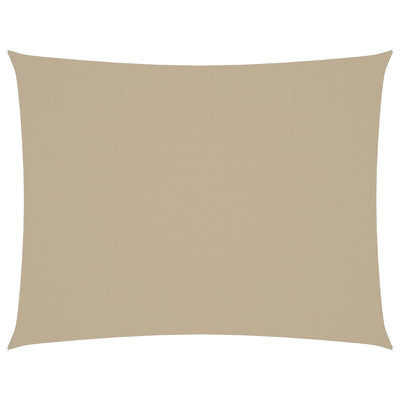 Aurinkopurje Oxford-kangas suorakaide 5x7 m beige