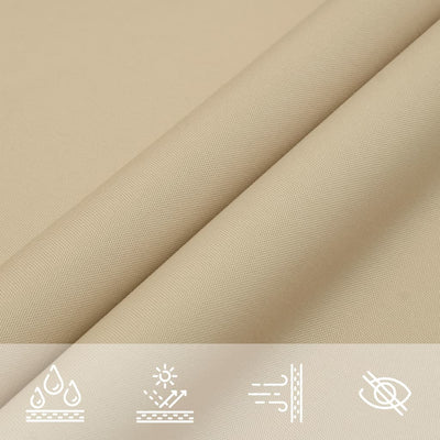 Aurinkopurje Oxford-kangas suorakaide 5x8 m beige