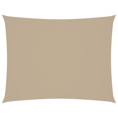 Aurinkopurje Oxford-kangas suorakaide 6x7 m beige