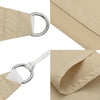 Aurinkopurje Oxford-kangas kolmio 5x7x7 m beige