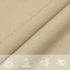 Aurinkopurje Oxford-kangas kolmio 5x7x7 m beige