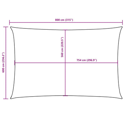 Kerma aurinkopurje oxford-kangas suorakaide Larisia 6x8 m