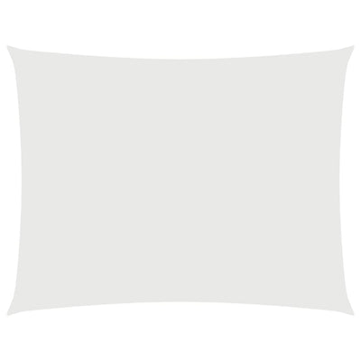 Valkoinen aurinkopurje oxford-kangas suorakaide Larisia 4x6 m
