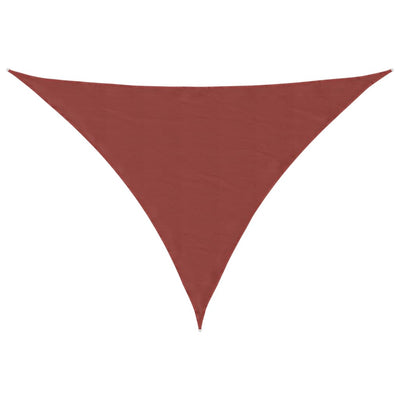Aurinkopurje Oxford-kangas kolmio 2,5x2,5x3,5 m terrakotta