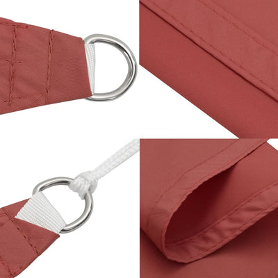 Aurinkopurje Oxford-kangas kolmio 2,5x2,5x3,5 m terrakotta
