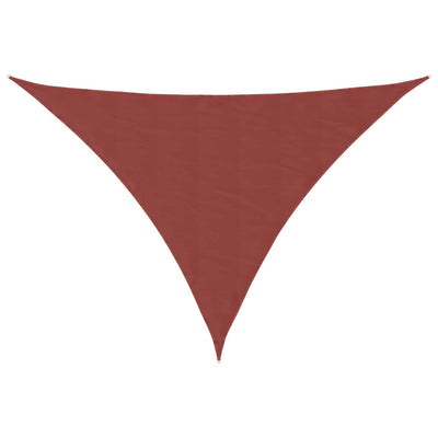 Aurinkopurje Oxford-kangas kolmio 3x3x4,24 m terrakotta