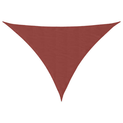 Aurinkopurje Oxford-kangas kolmio 3,5x3,5x4,9 m terrakotta