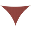 Terrakotta aurinkopurje oxford-kangas kolmio Nicalaie 3,5x3,5x4,9 m