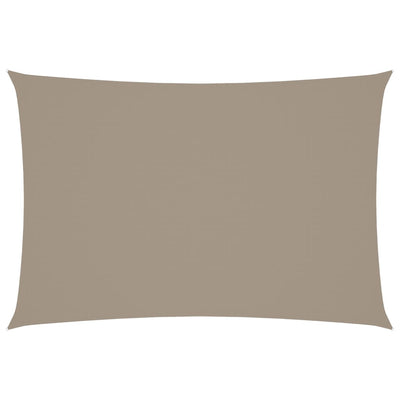 Harmaanruskea aurinkopurje oxford-kangas suorakaide Larisia 2,5x4,5 m