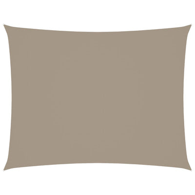 Harmaanruskea aurinkopurje oxford-kangas suorakaide Larisia 3x4 m