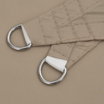 Harmaanruskea aurinkopurje oxford-kangas suorakaide Larisia 3x4 m