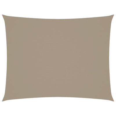 Harmaanruskea aurinkopurje oxford-kangas suorakaide Larisia 3,5x5 m