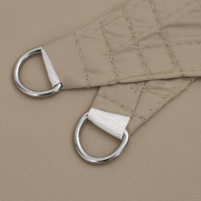 Harmaanruskea aurinkopurje oxford-kangas suorakaide Larisia 3,5x5 m