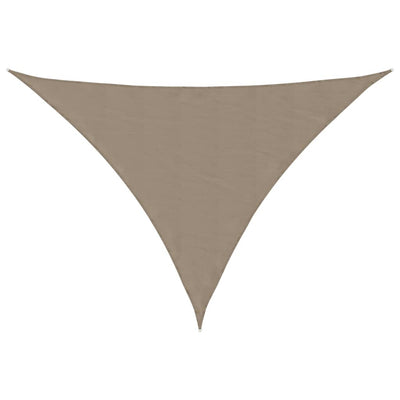 Aurinkopurje Oxford-kangas kolmio 3,5x3,5x4,9 m harmaanruskea