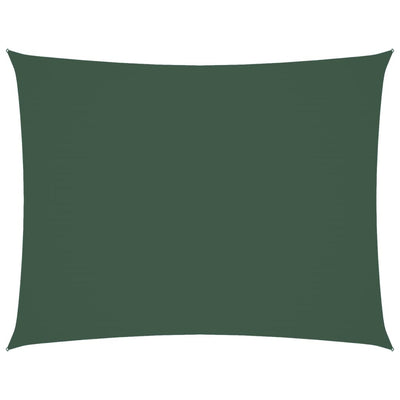 Tummanvihreä aurinkopurje oxford-kangas suorakaide Larisia 3,5x4,5 m