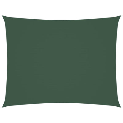 Tummanvihreä aurinkopurje oxford-kangas suorakaide Larisia 6x7 m