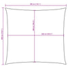 Aurinkopurje Oxford-kangas neliö 3x3 m keltainen
