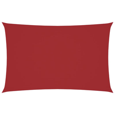 Punainen aurinkopurje oxford-kangas suorakaide Larisia 2x4,5 m