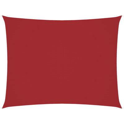 Punainen aurinkopurje oxford-kangas suorakaide Larisia 2,5x4 m