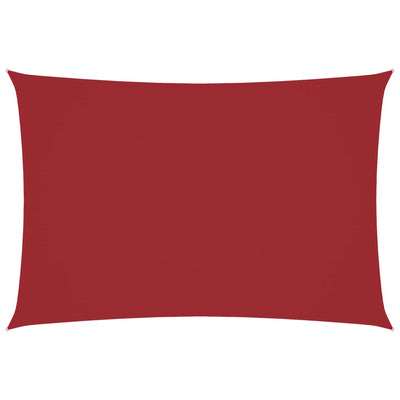 Punainen aurinkopurje oxford-kangas suorakaide Larisia 2,5x4,5 m