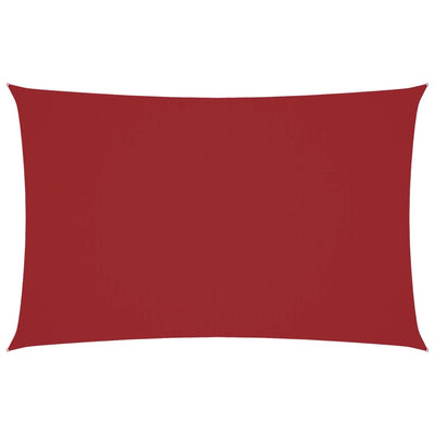 Punainen aurinkopurje oxford-kangas suorakaide Larisia 2,5x5 m