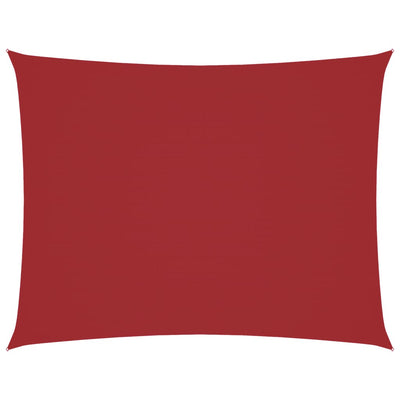 Punainen aurinkopurje oxford-kangas suorakaide Larisia 3x4 m