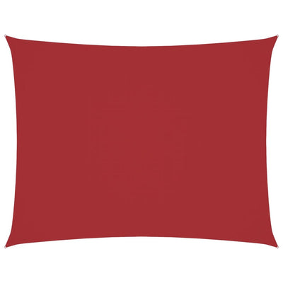 Punainen aurinkopurje oxford-kangas suorakaide Larisia 3x4,5 m
