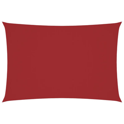 Punainen aurinkopurje oxford-kangas suorakaide Larisia 3x6 m