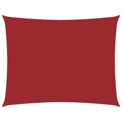Punainen aurinkopurje oxford-kangas suorakaide Larisia 3,5x4,5 m