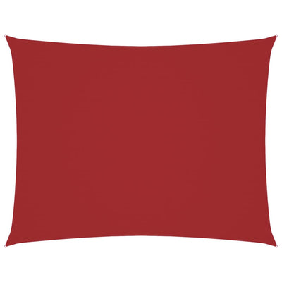 Punainen aurinkopurje oxford-kangas suorakaide Larisia 3,5x5 m