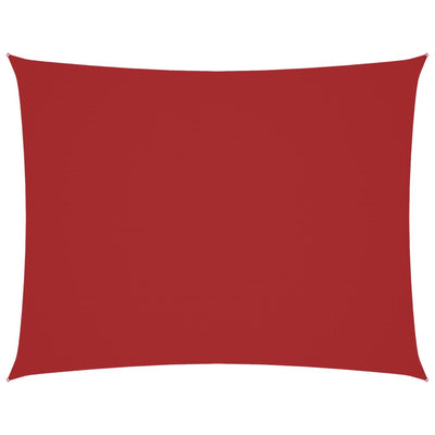 Punainen aurinkopurje oxford-kangas suorakaide Larisia 4x6 m