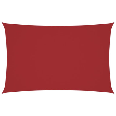 Punainen aurinkopurje oxford-kangas suorakaide Larisia 4x7 m