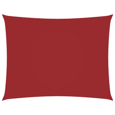 Punainen aurinkopurje oxford-kangas suorakaide Larisia 5x6 m