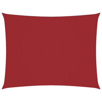 Punainen aurinkopurje oxford-kangas suorakaide Larisia 5x7 m