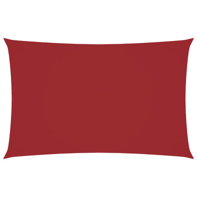 Punainen aurinkopurje oxford-kangas suorakaide Larisia 5x8 m