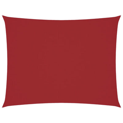 Punainen aurinkopurje oxford-kangas suorakaide Larisia 6x7 m