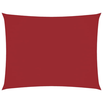Punainen aurinkopurje oxford-kangas suorakaide Larisia 6x8 m
