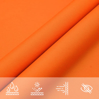 Aurinkopurje Oxford-kangas suorakaide 2x5 m oranssi