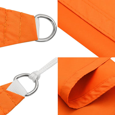 Aurinkopurje Oxford-kangas kolmio 3,6x3,6x3,6 m oranssi