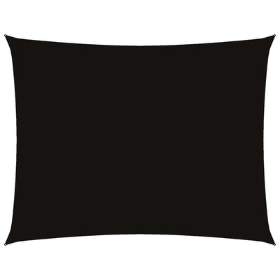 Musta aurinkopurje oxford-kangas suorakaide Larisia 2x3 m