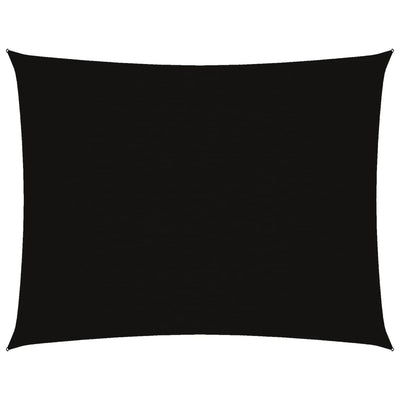 Musta aurinkopurje oxford-kangas suorakaide Larisia 3x4 m