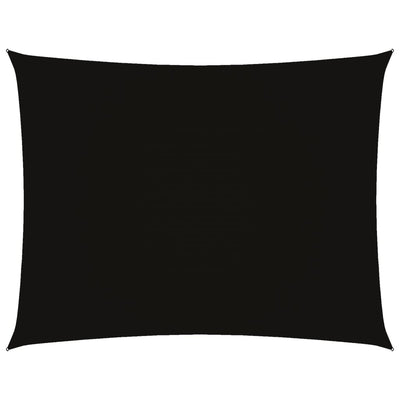 Musta aurinkopurje oxford-kangas suorakaide Larisia 3x4,5 m