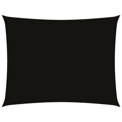 Musta aurinkopurje oxford-kangas suorakaide Larisia 4x6 m
