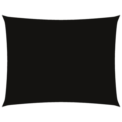 Musta aurinkopurje oxford-kangas suorakaide Larisia 5x6 m