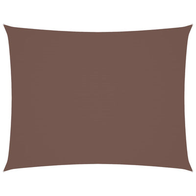 Ruskea aurinkopurje oxford-kangas suorakaide Larisia 2x3 m