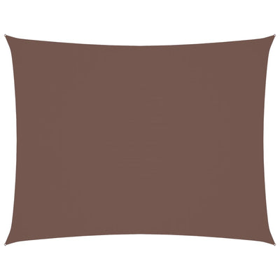 Ruskea aurinkopurje oxford-kangas suorakaide Larisia 2x3,5 m