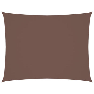 Ruskea aurinkopurje oxford-kangas suorakaide Larisia 2,5x4 m